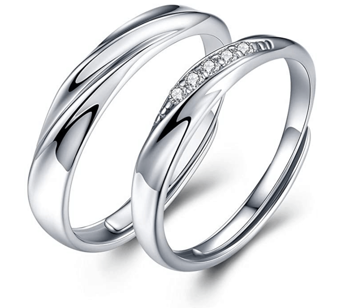 Joyería Anillos Alianzas banda simple para hombres o mujeres Banda de boda de plata simple de 5 mm en acabado mate banda de plata de ley anillo mate de plata anillo de bodas liso 