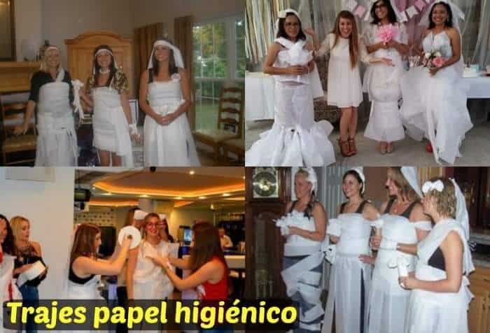 trajes de novia papel higiénico