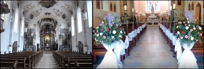 Arreglos de iglesia para bodas - Tipos de adornos florales