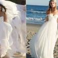 Vestidos de novia en la playa