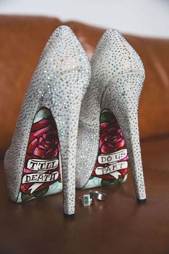 Zapatos novia rockera