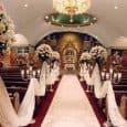 Decoración de iglesia para boda