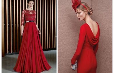 Vestidos de fiesta rojos para bodas