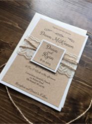Invitación de boda vintage 18